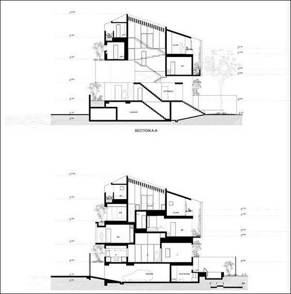 Ngôi nhà với tường kính và cây xanh mát mắt 14 ngôi nhà