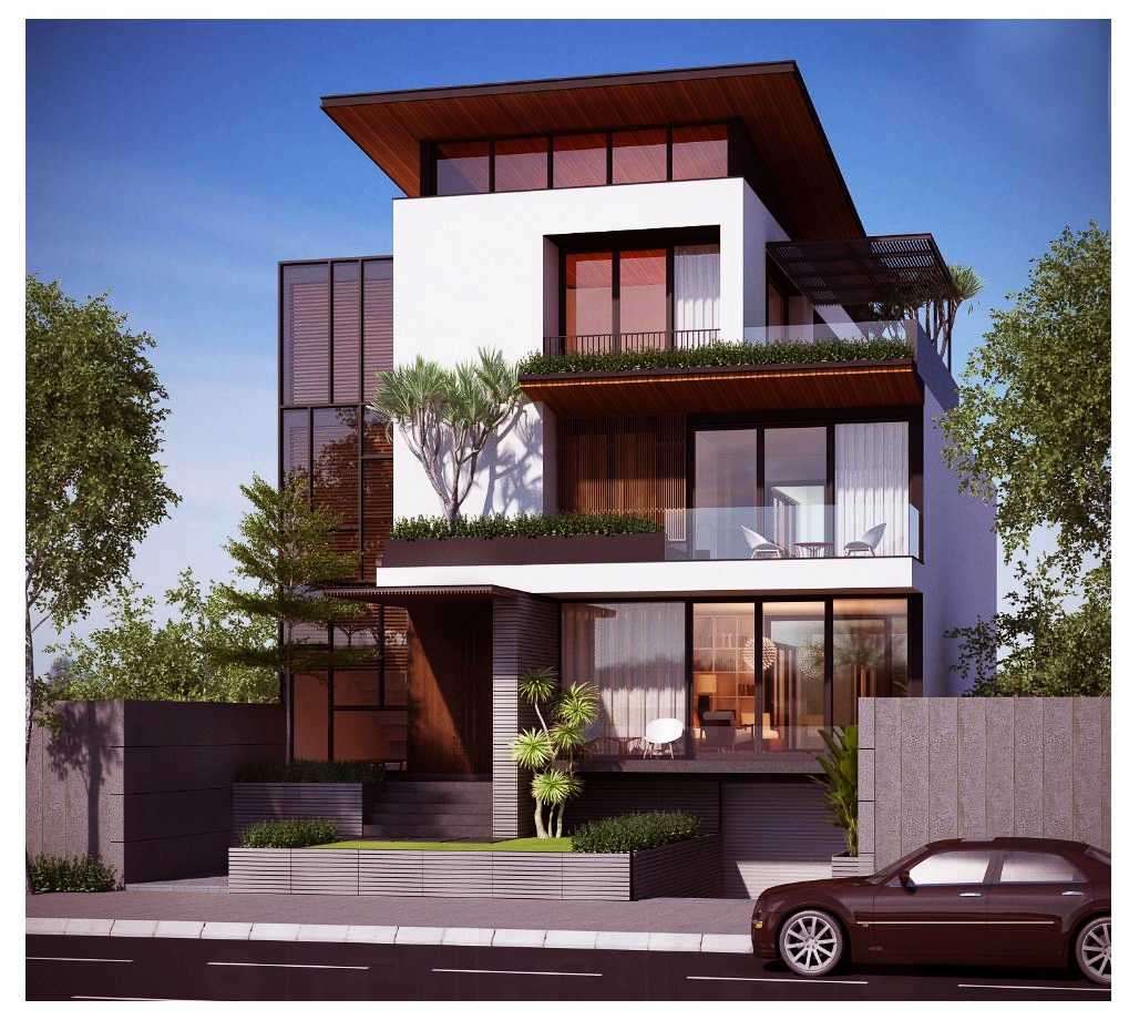 Ngắm nhìn 30 mẫu nhà biệt thự đẹp với cửa nhôm kính 14 Biệt thự đẹp phong cách kiểu phố