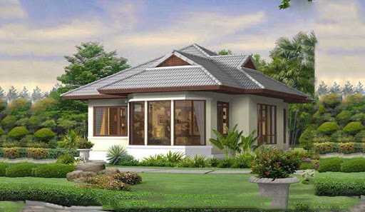45 Mẫu biệt thự nhà vườn đẹp với xu hướng của nhôm kính hiện đại 9 Biệt thự đẹp 1 tầng