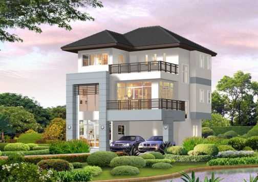 45 Mẫu biệt thự nhà vườn đẹp với xu hướng của nhôm kính hiện đại 22 Biet Thu Vuon Dep 4