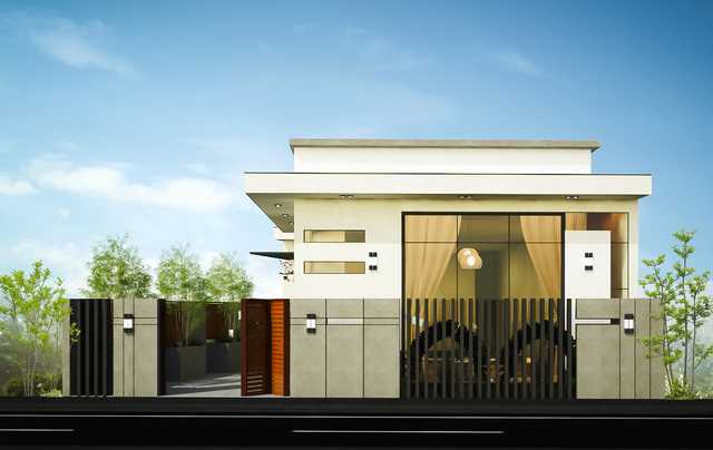 Mẫu nhà đẹp năm 2020 với cửa nhôm kính xu hướng cửa hiện đại 14 Mẫu nhà vườn hiện đại