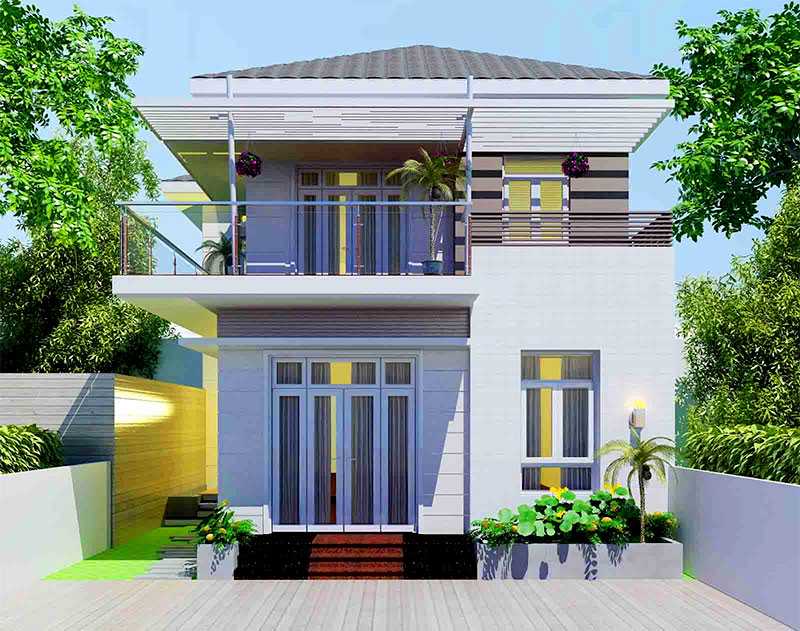 Những mẫu nhà đẹp giá rẻ với cửa nhôm kính được yêu thích nhất năm 2020 11 Mẫu nhà phố 2 tầng đẹp giá rẻ