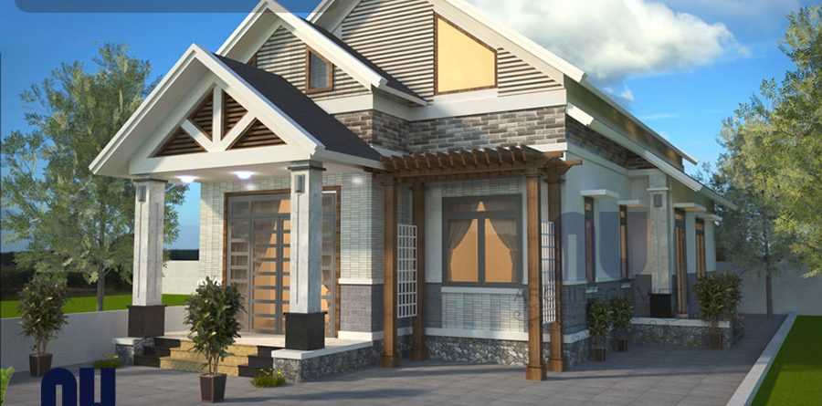 30 mẫu nhà giá 300 triệu đẹp mê li được thiết kế dẫn đầu xu hướng 3 Mẫu nhà cấp 4 mái thái giá 300 triệu 4 phòng ngủ