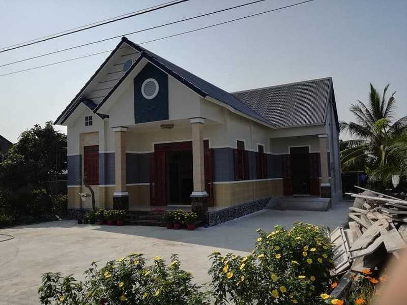 30 mẫu nhà giá 300 triệu đẹp mê li được thiết kế dẫn đầu xu hướng 9 Nhà mái thái đẹp với 4 phòng ngủ, 1 phòng khách, 1 nhà bếp