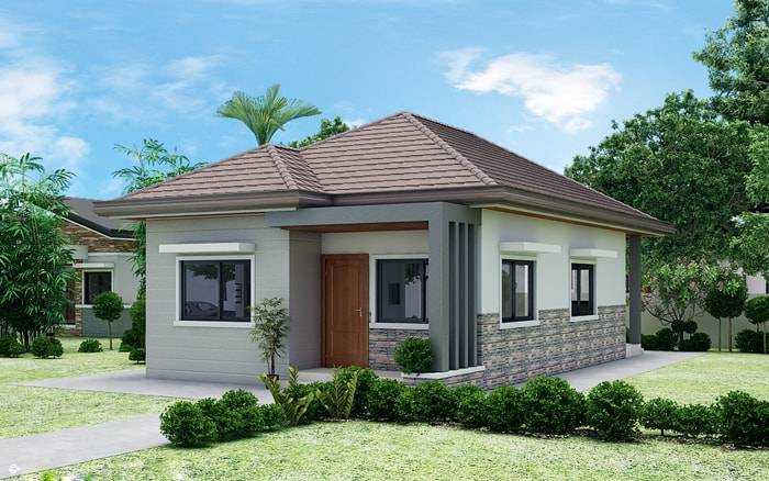 Nhà cấp 4 đẹp hiện đại với xu hướng cửa nhôm kính hứa hen gây sốt năm 2020 14 Nhà cấp 4 đẹp hiện đại với xu hướng cửa nhôm kính hứa hen gây sốt năm 2020 5