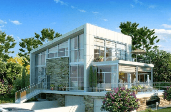 Phát sốt với 30 mẫu nhà nhôm kính 1-2 tầng đẹp hiện đại nhất năm 2021 17 Mau Nha Nhom Kinh 19