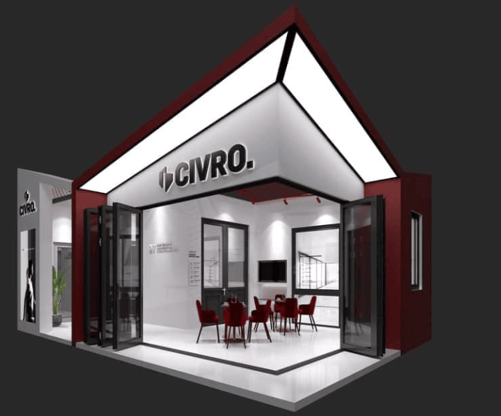 Cửa chính 2 cánh Cửa Nhôm cao cấp CIVRO Cửa chính 2 cánh Cửa Nhôm cao cấp CIVRO