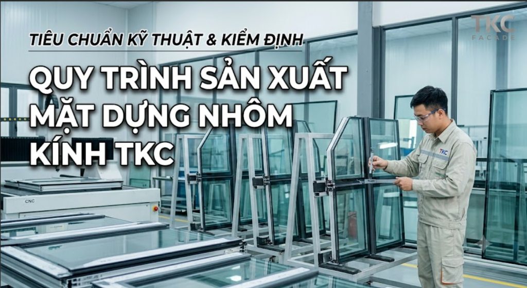 Quy trình sản xuất mặt dựng nhôm kính